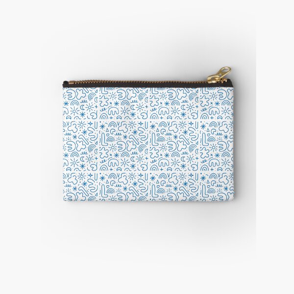 Item preview, Playful Blue Doodle Abstract Line Art Pattern – Minimalist iPhone Case Design designed and sold by FestivityFinds.