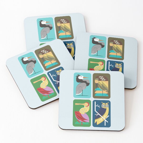 Item preview, The Four Birds designed and sold by FurtherShoreDesigns.