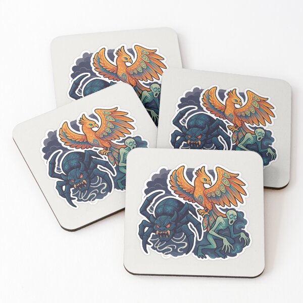 Item preview, Tsuchigumo, Simurgh and Drekavac 03 designed and sold by AIfolklore.