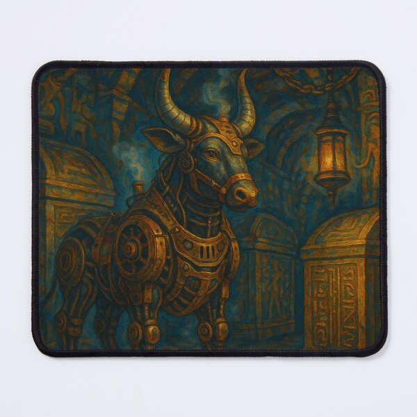 Item preview, Steampunk Apis Bull in the Catacombs of Saqqara designed and sold by VidyoeDesigns67.