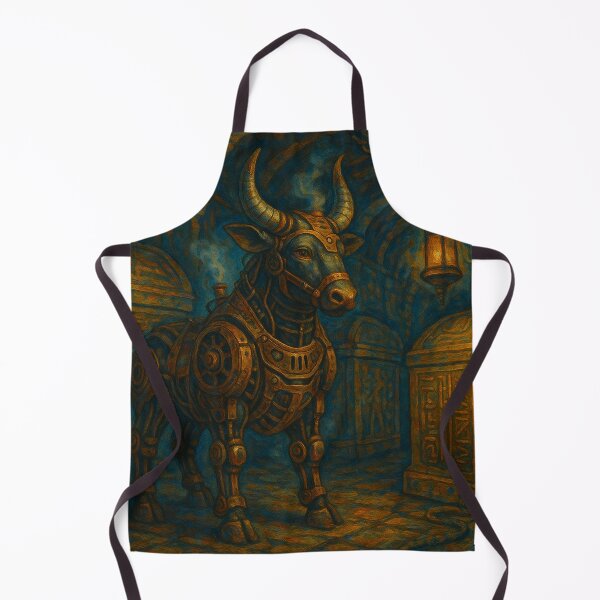 Item preview, Steampunk Apis Bull in the Catacombs of Saqqara designed and sold by VidyoeDesigns67.