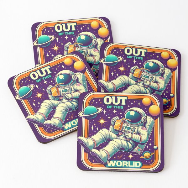 Item preview, Out of This World Astronaut Juice Space Sticker designed and sold by Priyanshu-kaii.