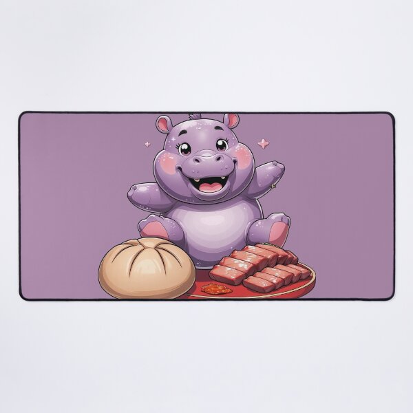 Item preview, Cute Hippo Moo-Deng Bouncer – Kawaii Food-Inspired Animal Design designed and sold by champkppwc.