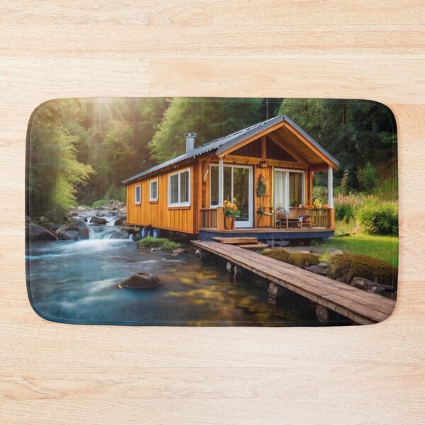 Item preview, Waterfall Refuge with Wooden Charm designed and sold by BlareBlare.