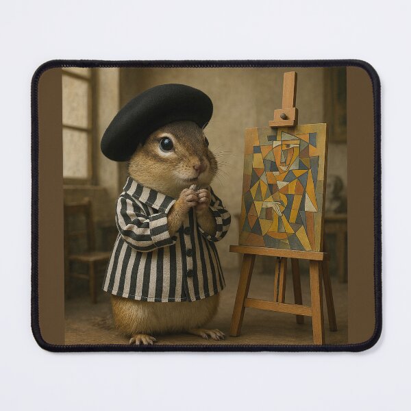 Artikelvorschau, Französischer Streifenhörnchen-Künstler im Atelier entworfen und verkauft von Tridentulus.