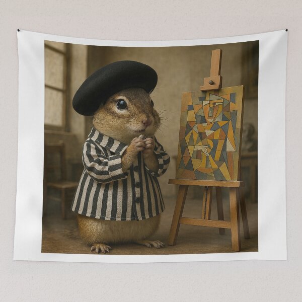 Item preview, French Chipmunk Artist in Atelier designed and sold by Tridentulus.