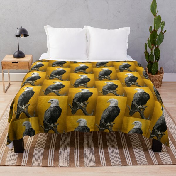 Item preview, Majestic Bald Eagle on Yellow designed and sold by NishantArts.