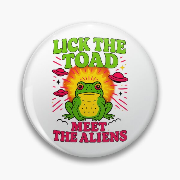 Item preview, Lick The Toad Meet The Aliens Funny Frog UFO designed and sold by Tigerr3g.
