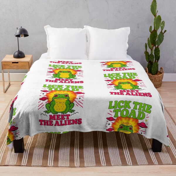 Item preview, Lick The Toad Meet The Aliens Funny Frog UFO designed and sold by Tigerr3g.