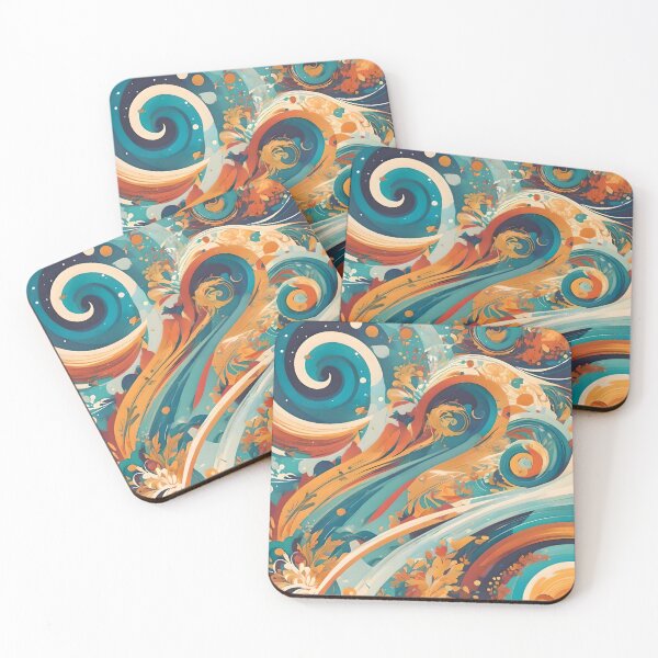 Item preview, color wave art designed and sold by SanchillShop.
