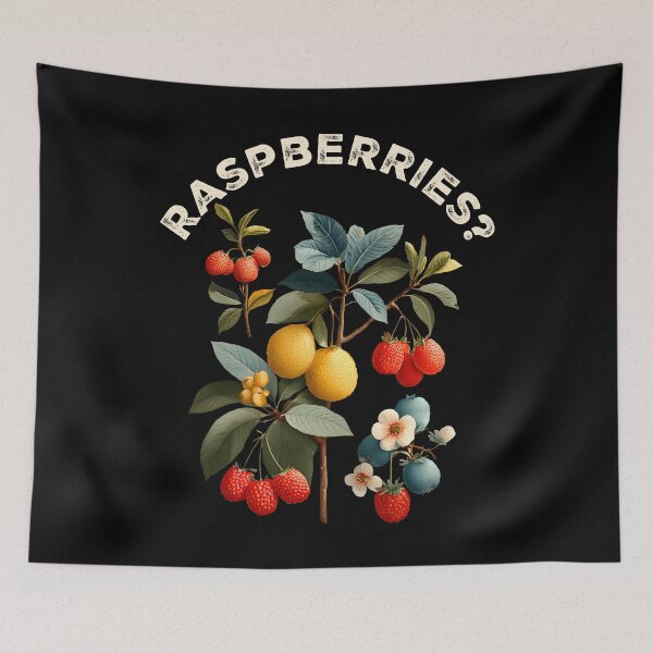 Item preview, Raspberries? Funny Fantastic Fruits Berries Lover Botanical designed and sold by SecretDicer.
