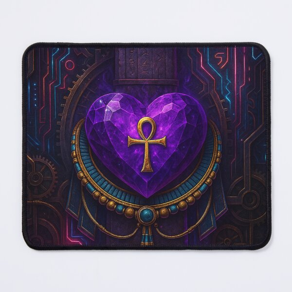 Item preview, The Purple Heart of Ptah: Egyptian Cyberpunk Fusion designed and sold by VidyoeDesigns67.