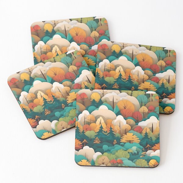 Item preview, color wave forest art designed and sold by SanchillShop.