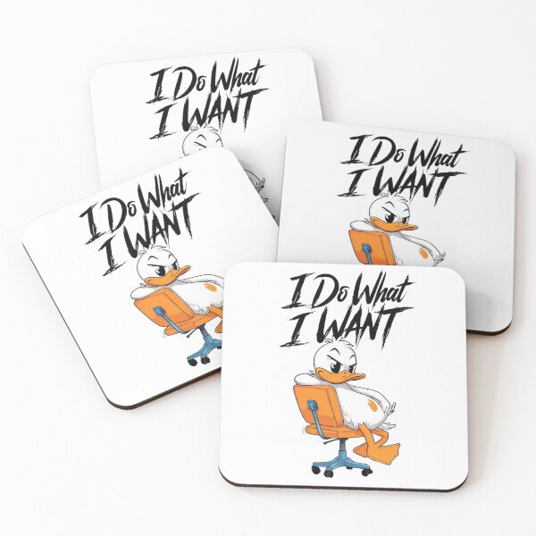 Item preview, Determined Cartoon Duck - I Do What I Want - Funny & Sarcastic Animal Design designed and sold by Colorful-Garden.