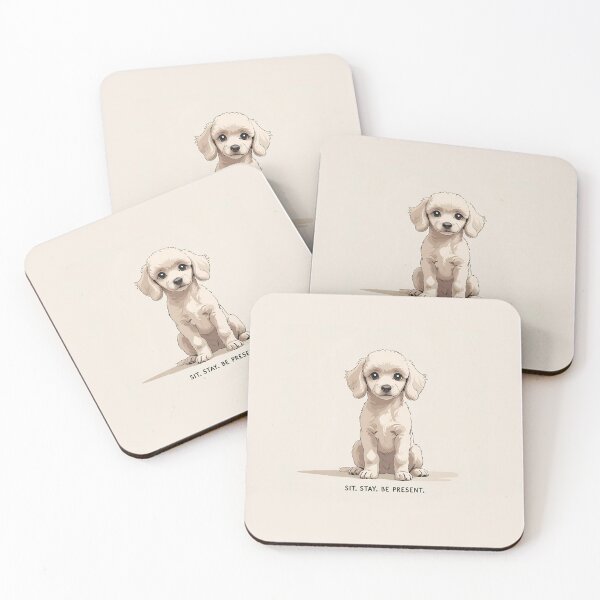 Item preview, Sit. Stay. Be Present. — Mindful Dog Design | Calm Gift for Pet Lovers & Yogis designed and sold by Cheeky G Designs.