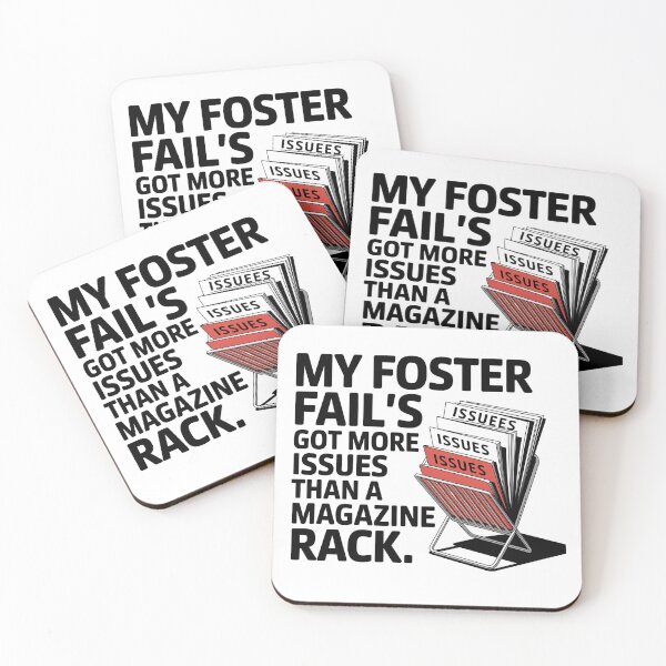 Item preview, Funny Foster Fail Dog Cat "More Issues Than A Magazine Rack" designed and sold by CuteDesignables.