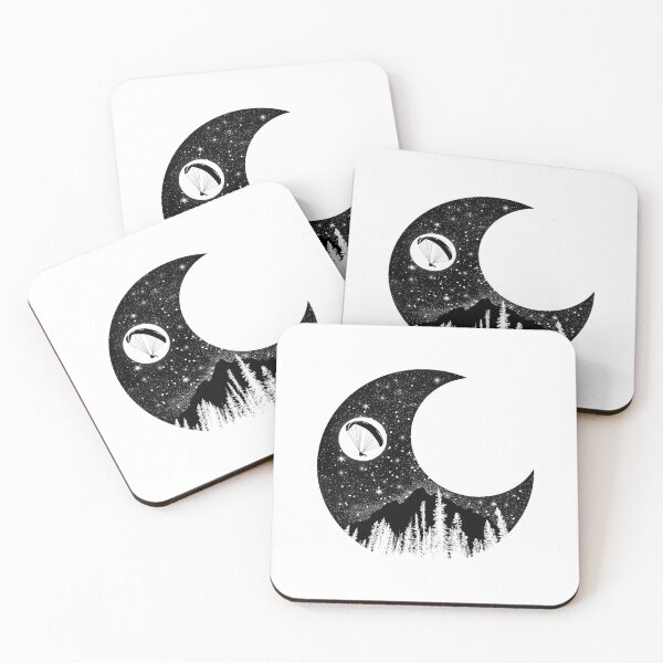 Item preview, Paraglide. Night Moon. designed and sold by tabemisa.