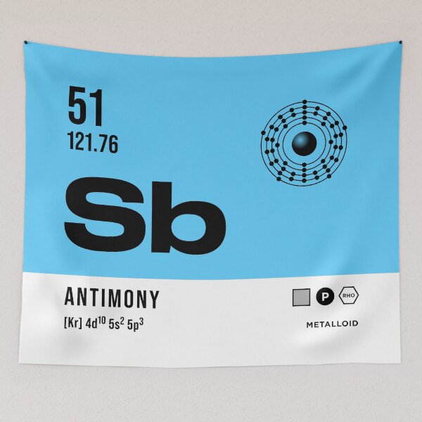 Item preview, 51 Antimony Periodic Table Element Light designed and sold by VoodooCircus.