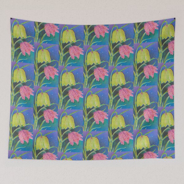 Item preview, Antique Cigarette Card Fritillary Flower Litho Print designed and sold by theoddshelf.