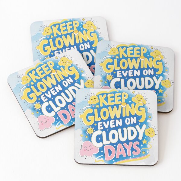 Item preview, Keep Glowing — Motivational Sunshine Quote Design designed and sold by Irene Catchmind.