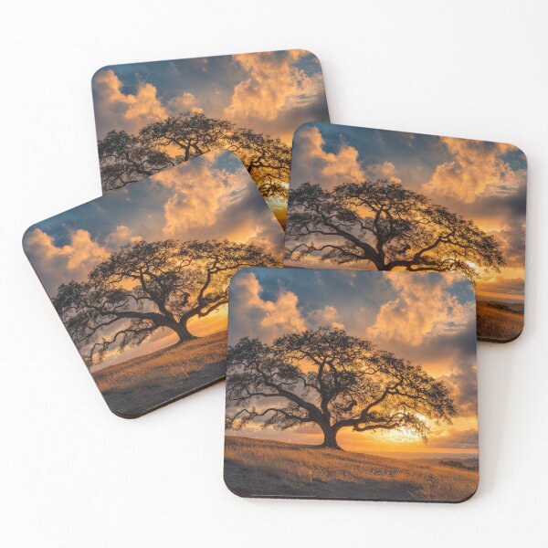 Item preview, Majestic Oak Tree at Sunset designed and sold by Synthartik.