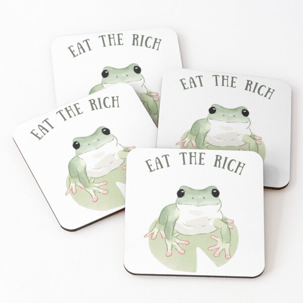 Item preview, Eat The Rich Frog Aesthetic Cool designed and sold by lea-lani.