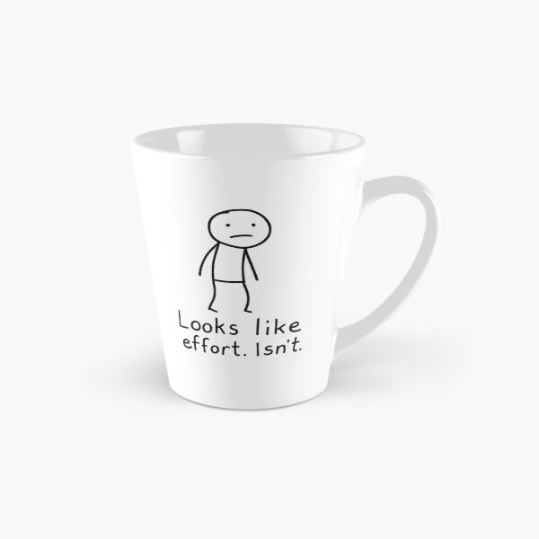 Item preview, Funny Doodle Design - "Looks Like Effort. Isn't." Minimalist sketch humor designed and sold by Domci.