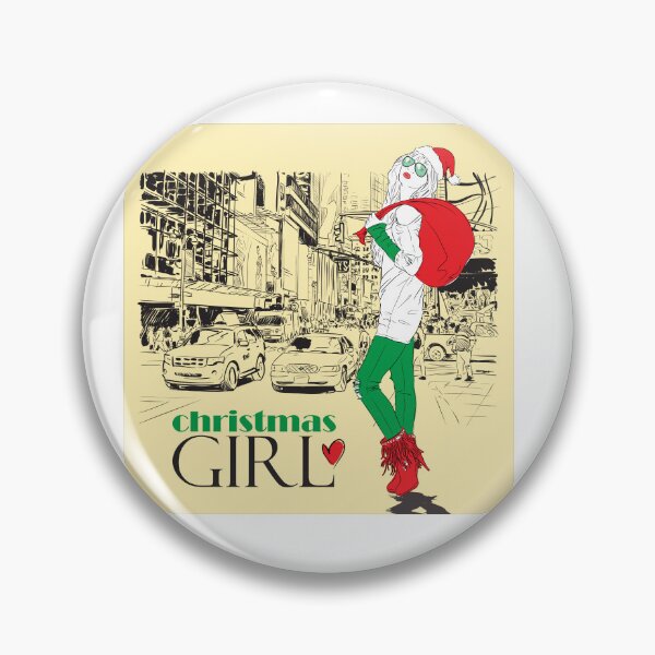 Artikelvorschau, Weihnachtsmädchen – Urban Holiday Fashion Illustration entworfen und verkauft von TeesHearts100.