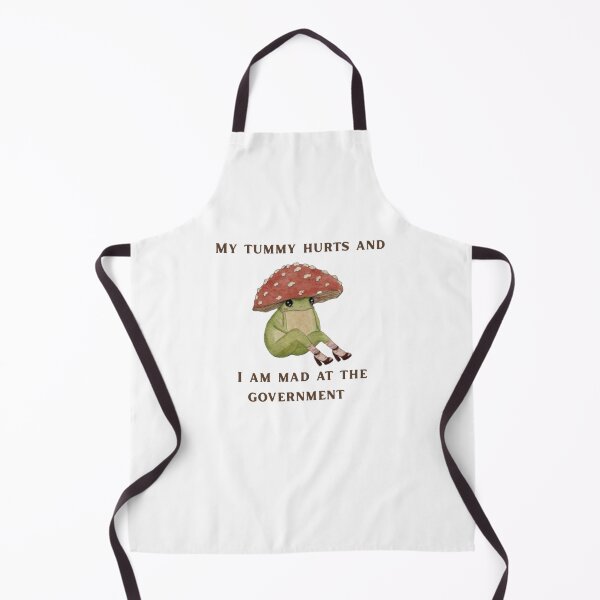 Item preview, My tummy hurts and I am mad at the govenment cottagecore frog  designed and sold by lea-lani.