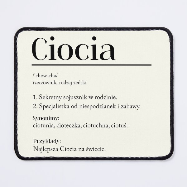 Item preview, Polish Ciocia Definition designed and sold by besensible.