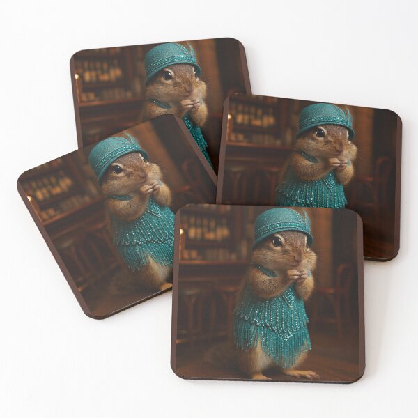 Item preview, 1920s Flapper Chipmunk in a Speakeasy designed and sold by Tridentulus.