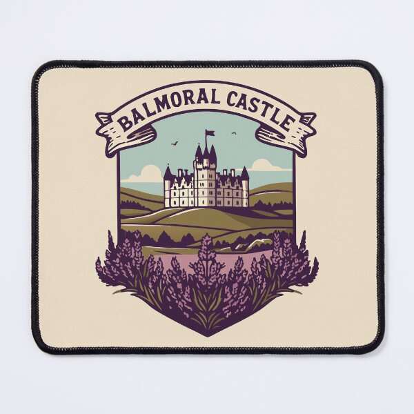 Item preview, Balmoral Castle Scotland – Vintage Royal Landmark Travel Poster Design designed and sold by MAGICKEY2024.