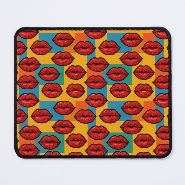 Item preview, Cartoon Pop Art Lips Seamless Pattern designed and sold by patterncrow.