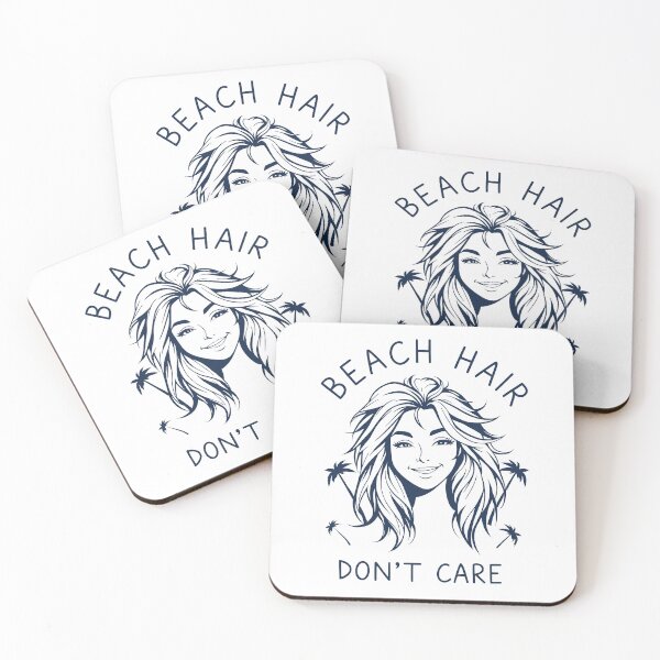 Item preview, Beach Hair Don't Care, Summer Vacation Quote - v.1 designed and sold by QuirkySpark.