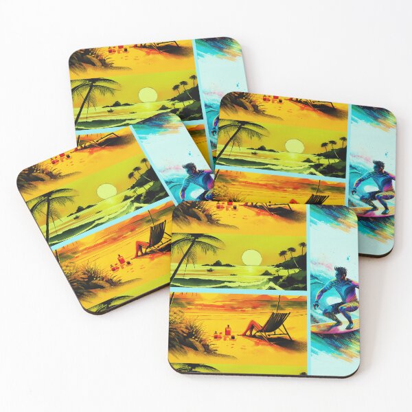 Item preview, Tropical Sunset Vibes – Surf, Relaxation & Summer Bliss designed and sold by Flower Magic .