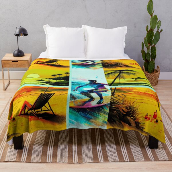 Item preview, Tropical Sunset Vibes – Surf, Relaxation & Summer Bliss designed and sold by Flower Magic .