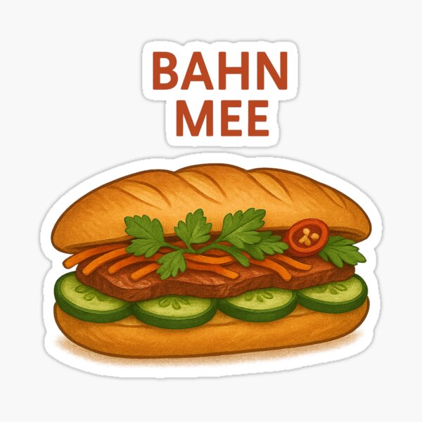 Item preview, Bahn Mee – Vietnamese Banh Mi Sandwich Art designed and sold by TheVietNa.