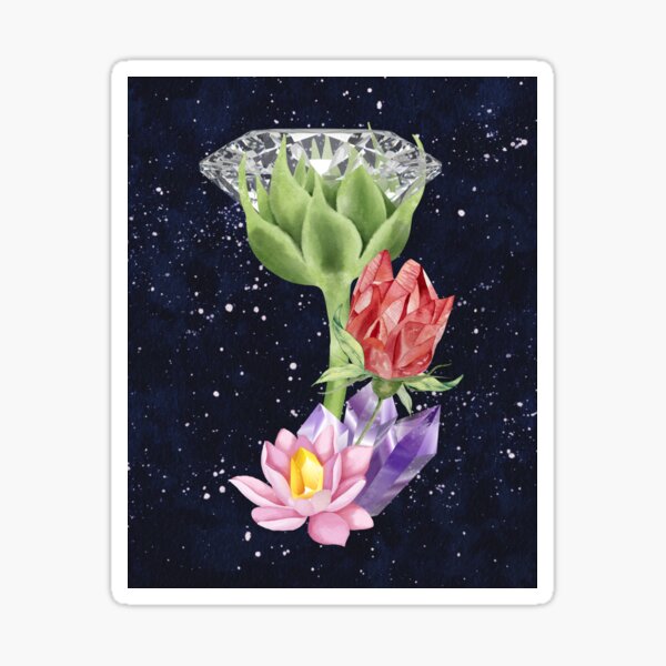 Item preview, Bouquet of diamond, gemstone and crystal flower buds designed and sold by thefrenchyviet.