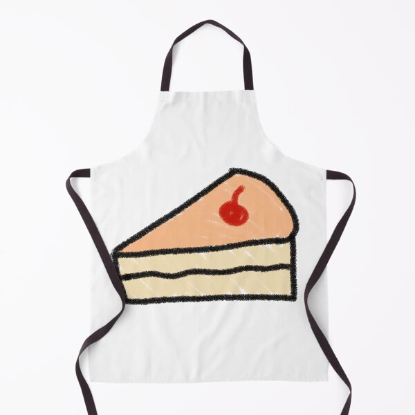 Item preview, Watercolor piece of vanilla cake with cherry hand drawn designed and sold by ItsMeSamad.