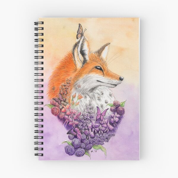 Item preview, Fox and Flowers designed and sold by Stephanie KILGAST.