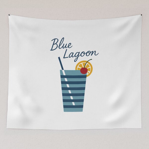 Item preview, Minimalist Cocktail Blue lagoon designed and sold by SybilleHesse.