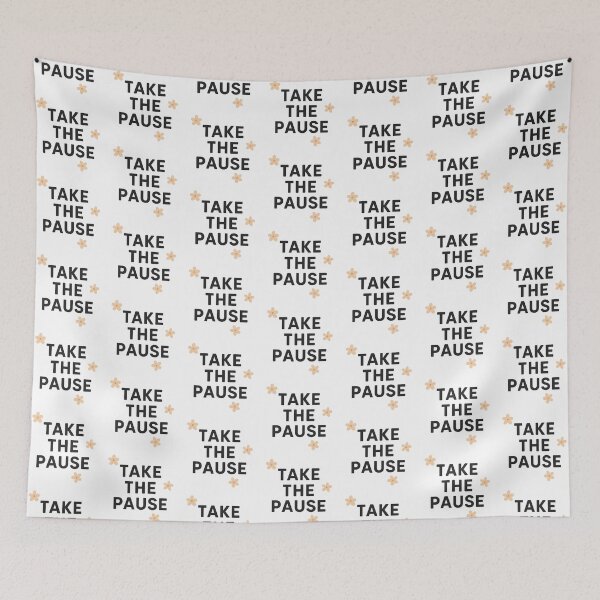 Item preview, Take the pause mindfulness minimal quote designed and sold by Kalpa.