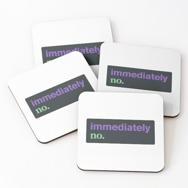 Item preview, immediately no designed and sold by musthavewords.