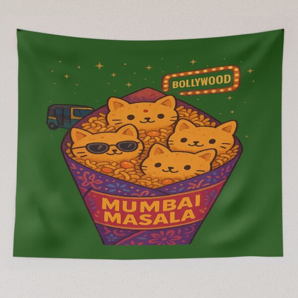 Item preview, Mumbai Masala Kitty Nuggets – Funny Cute Kitten Nuggets for Cat Lovers designed and sold by Globalcitytees.
