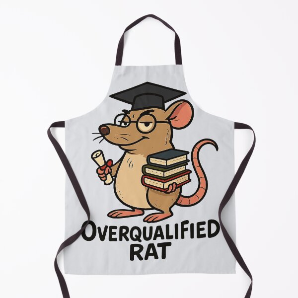 Item preview, Graduated Rat Cartoon – Overqualified and Proud designed and sold by fadilow.