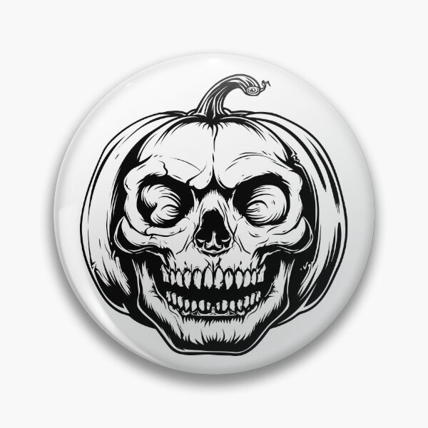 Item preview, Halloween Pumpkin Scary Skull Laughing Jack o Lantern designed and sold by inkoutninja.