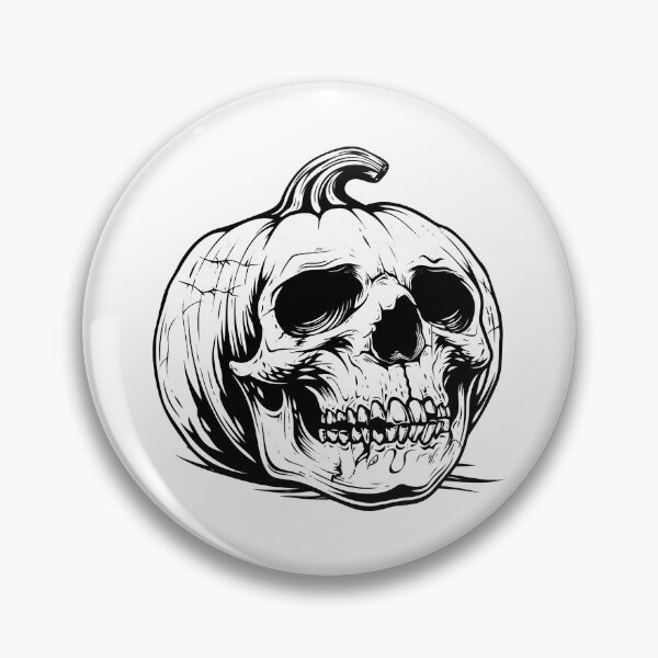 Item preview, Halloween Pumpkin Scary Skull Laughing Jack o Lantern designed and sold by inkoutninja.