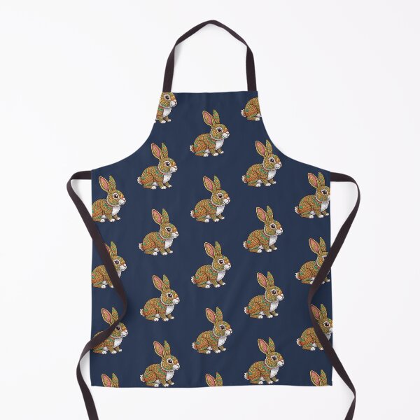 Item preview, Sacred Thai Pattern Rabbit – Ornate Folk Art Bunny Design for Whimsical Decor & Apparel designed and sold by PatternXS.