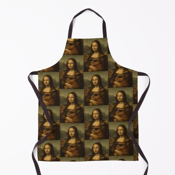 Item preview, Capybara Monalisa Painting Art Animal Lover Mom Dad Kids designed and sold by rafaeltto.