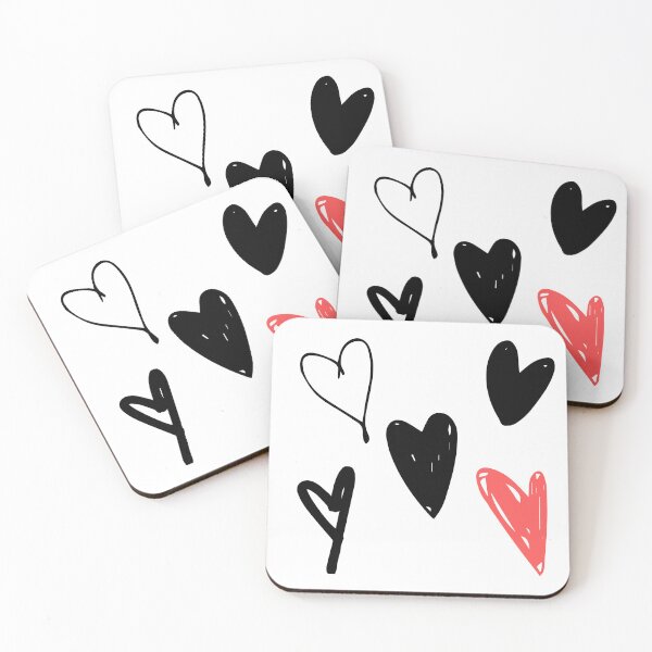 Item preview, Heart shape and love letter artsy illustration graphic style designed and sold by CameltStudio.